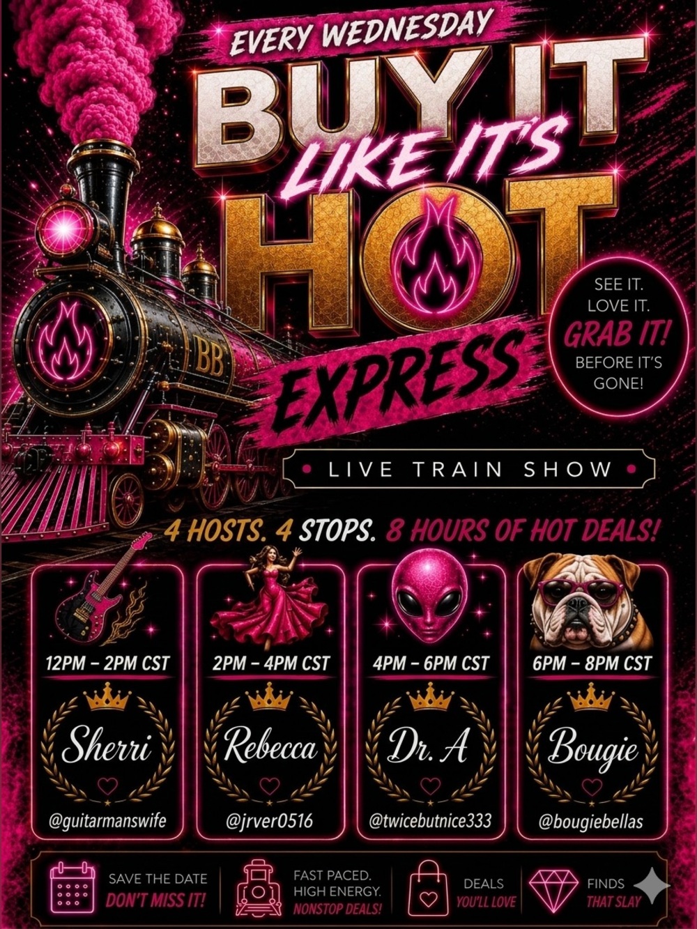 💖 🔥 LIVE TRAIN SHOW THIS WEDNESDAY! | BUY IT LIKE IT’S HOT EXPRESS 🚂🔥